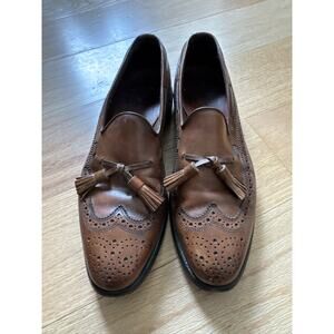 Allen Edmonds Manchester Tassel Loafers Mens Brown Leather Brogue Size 9